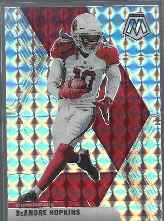 DEANDRE HOPKINS 2020 PANINI MOSAIC SILVER WAVE MOSAIC PRIZM #10