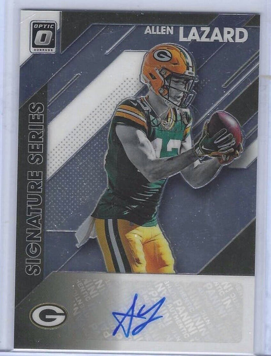 ALLEN LAZARD 2020 DONRUSS OPTIC SIGNATURE SERIES PACKERS AUTO #SS-AL