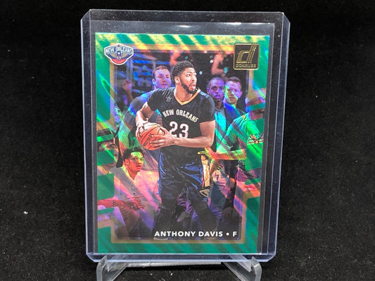 ANTHONY DAVIS 2017-18 PANINI DONRUSS GREEN WAVE # 91