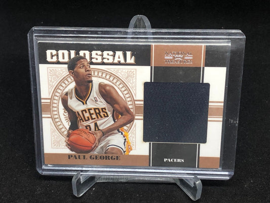 PAUL GEORGE 2010-11 NATIONAL TREASURES COLOSSAL JERSEY RELIC RC #D 45/99