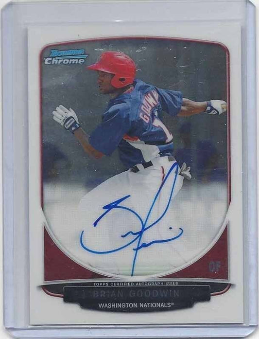 BRIAN GOODWIN 2013 BOWMAN CHROME PROSPECTS ON CARD PROSPECT AUTO