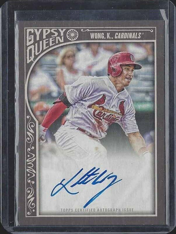 KOLTEN WONG 2015 TOPPS GYPSY QUEEN CARDINALS ON CARD AUTO