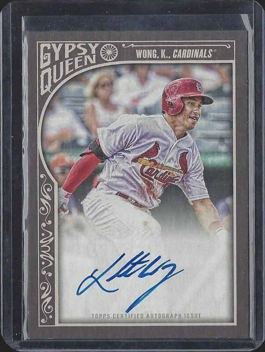 KOLTEN WONG 2015 TOPPS GYPSY QUEEN CARDINALS ON CARD AUTO