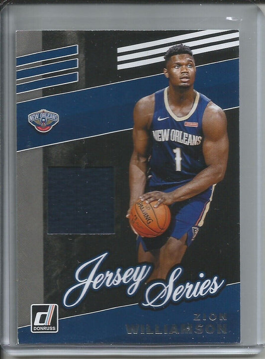 ZION WILLIAMSON 2019-20 PANINI DONRUSS JERSEY SERIES ROOKIE RC PELICANS
