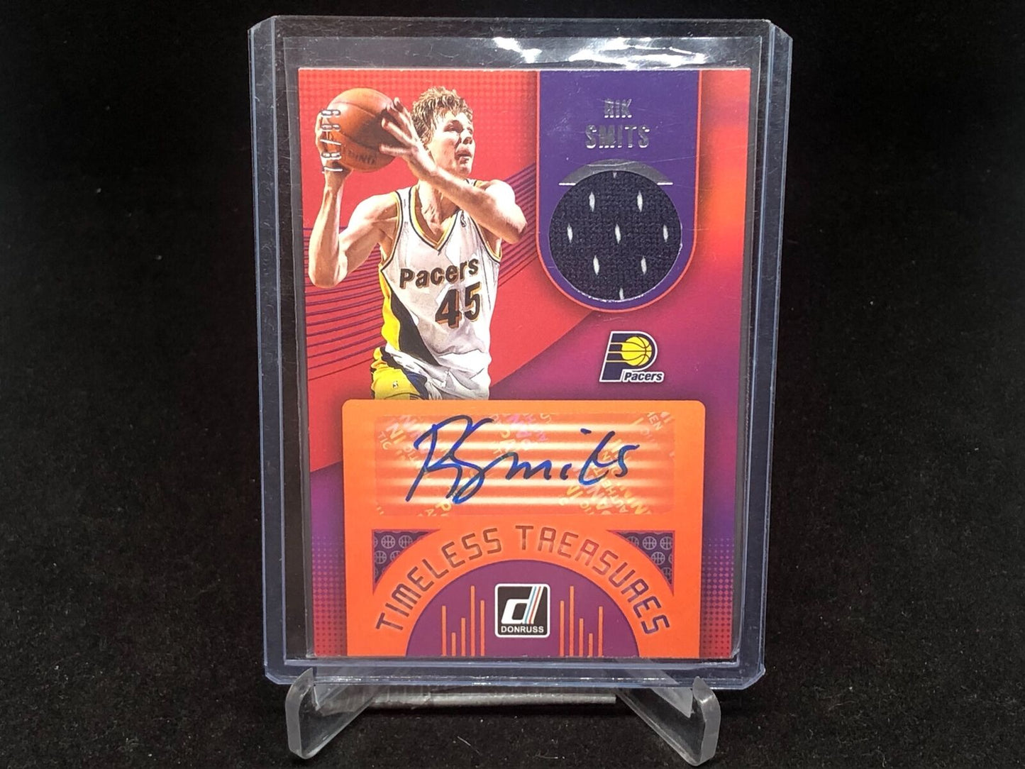 RIK SMITS 2018-19 PANINI DONRUSS TIMELESS TREASURES JERSEY AUTO #D 78/99