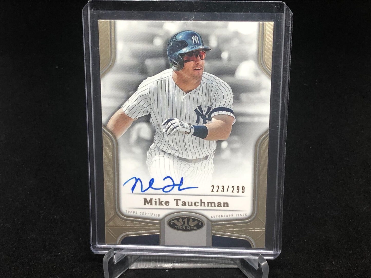 MIKE TAUCHMAN 2020 TOPPS TIER ONE BREAKOUT ON CARD AUTO #D 223/299