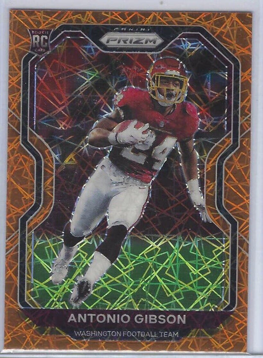 ANTONIO GIBSON 2020 PANINI PRIZM ORANGE LAZER PRIZMS RC SP #384
