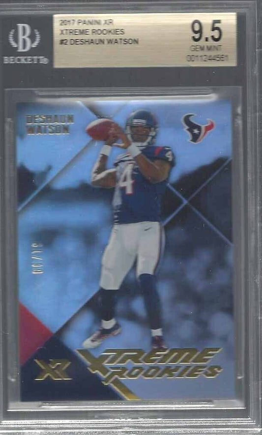 DESHAUN WATSON 2017 PANINI XR XTREME ROOKIES RC #D 61/99 BGS 9.5 GEM MINT POP 2