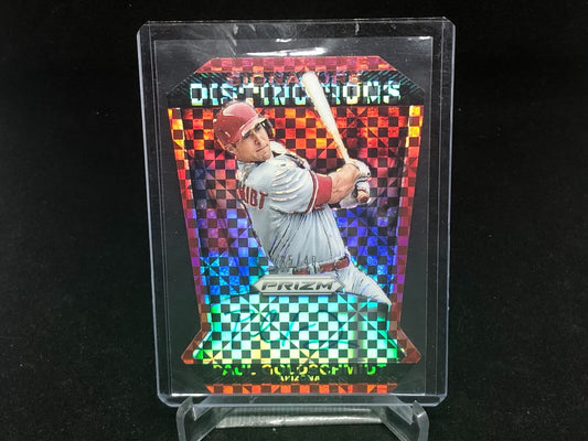 PAUL GOLDSCHMIDT 2015 PANINI PRIZM RED DISTINCTIONS DIE CUT AUTO #D 35/49