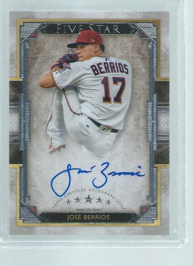 JOSE BERRIOS 2018 TOPPS FIVE STAR ON CARD AUTO