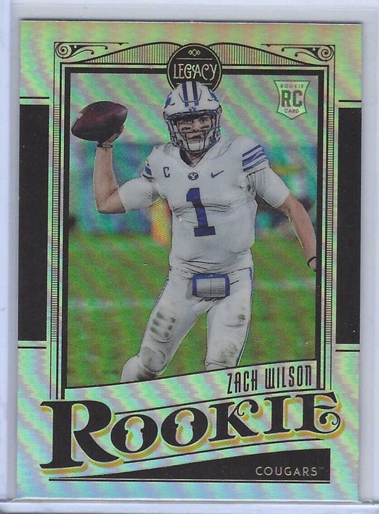 ZACH WILSON 2021 PANINI LEGACY SILVER PRIZM RC #143