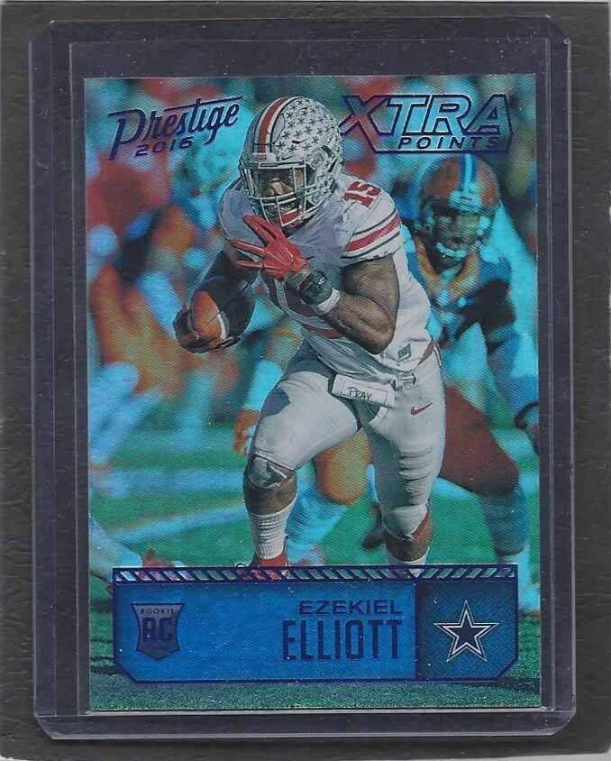 EZEKIEL ELLIOTT 2016 PANINI PRESTIGE XTRA POINTS BLUE OHIO STATE ROOKIE RC #217
