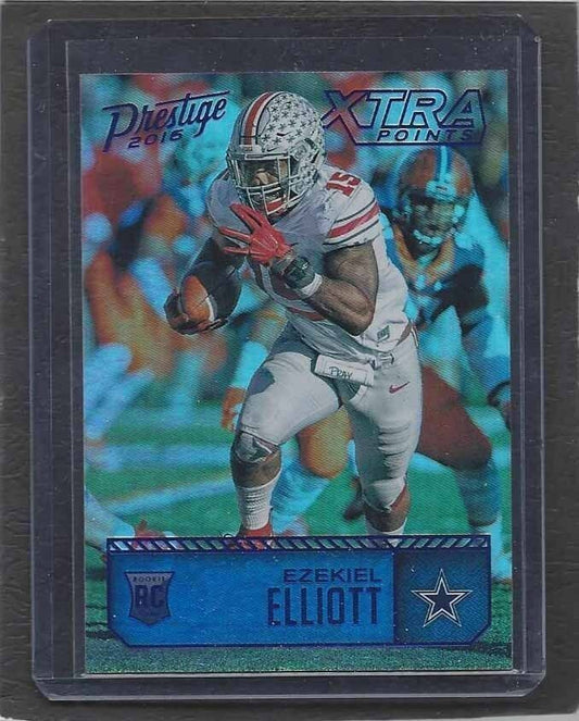 EZEKIEL ELLIOTT 2016 PANINI PRESTIGE XTRA POINTS BLUE OHIO STATE ROOKIE RC #217