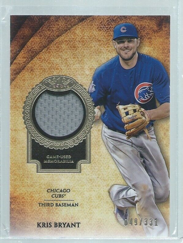 KRIS BRYANT 2017 TOPPS TIER ONE JERSEY #D 49/331