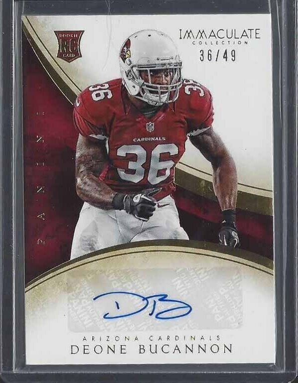 1/1 DEONE BUCANNON 2014 IMMACULATE ROOKIE AUTO RC #D 36/49 HIS JERSEY NUMBER #36