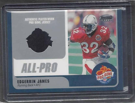 EDGERRIN JAMES 2000 BOWMAN'S BEST ALL PRO BOWL COLTS GAME USED JERSEY