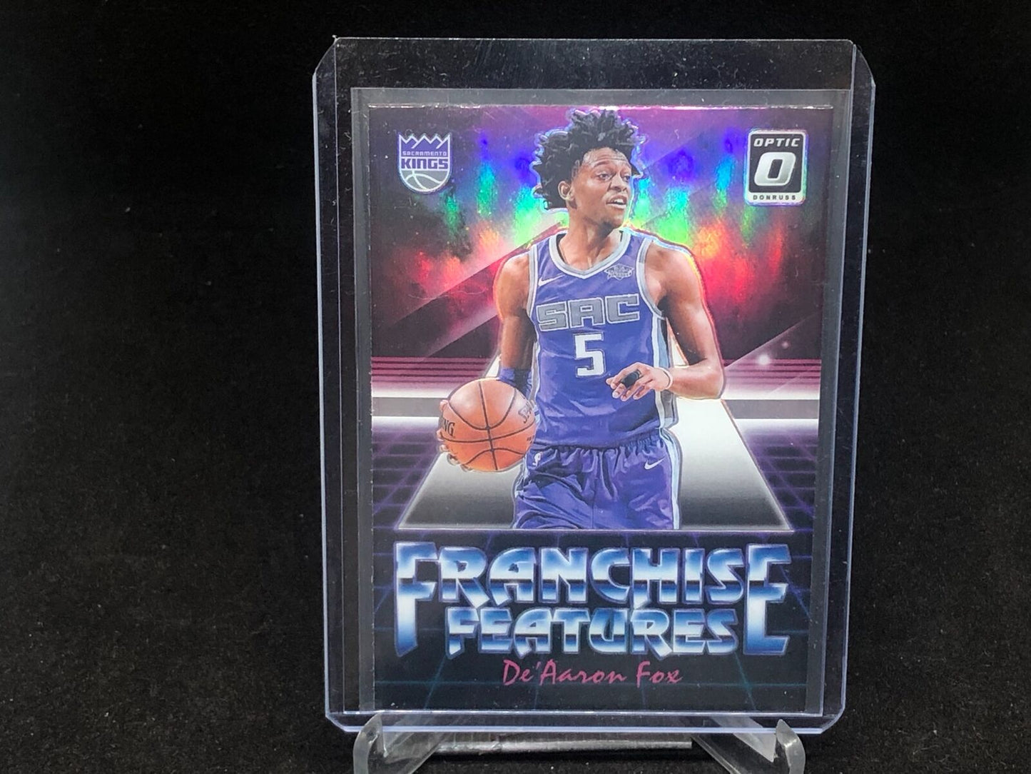 DEAARON FOX 2018-19 PANINI DONRUSS OPTIC FRANCHISE FEATURE SILVER HOLO # 26