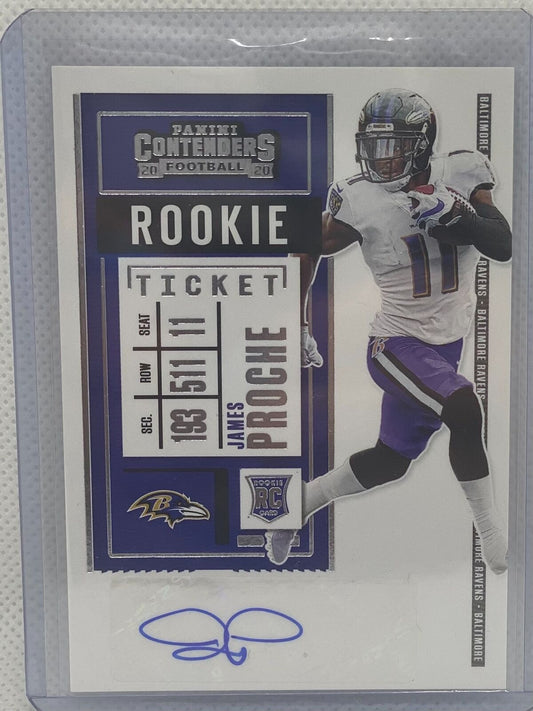 JAMES PROCHE 2020 PANINI CONTENDERS ROOKIE TICKET AUTO RC #211