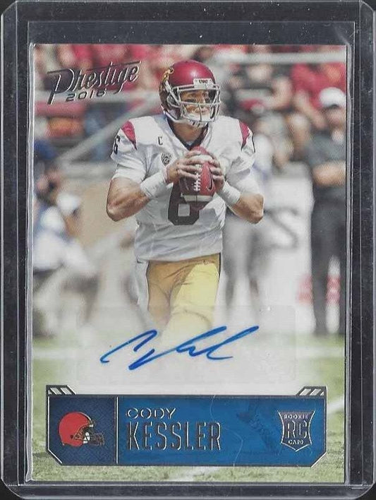 CODY KESSLER 2016 PRESTIGE BROWNS USC TROJANS ROOKIE AUTO RC