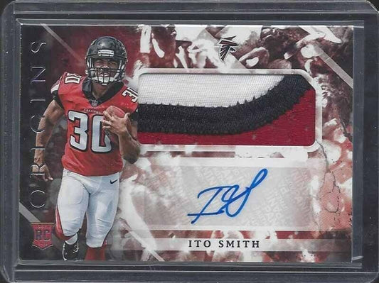 ITO SMITH 2018 PANINI ORIGINS RPA ROOKIE 3 COLOR PATCH AUTO RC