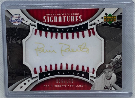 ROBIN ROBERTS 2007 UPPER DECK SWEET SPOT CLASSIC SIGNATURES AUTO #D 066/175