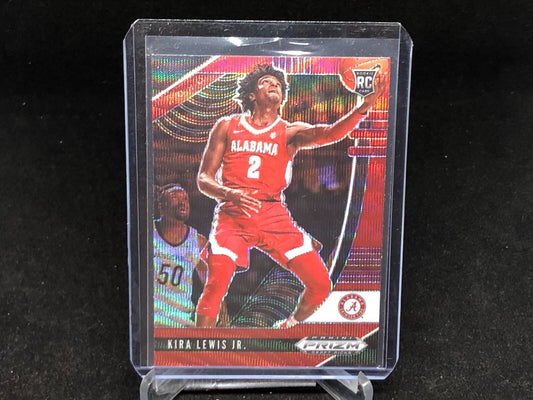 KIRA LEWIS JR 2020-21 PANINI PRIZM DRAFT PICKS RED WAVE PRIZM RC # 24