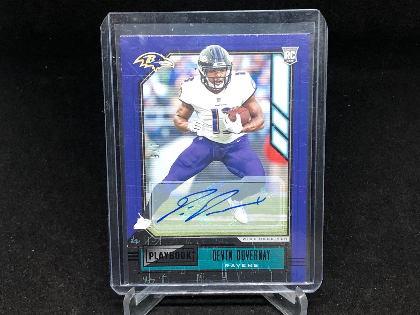 DEVIN DUVERNAY 2020 PANINI PLAYBOOK BLACK AUTO RC #D 1/5