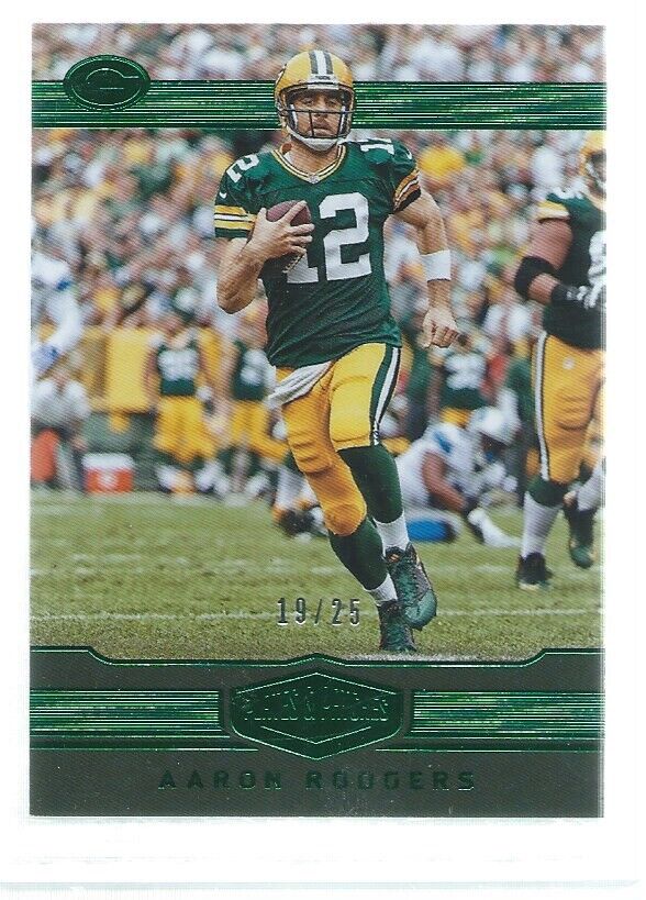 AARON RODGERS 2016 PLATES & PATCHES GREEN #D 19/25