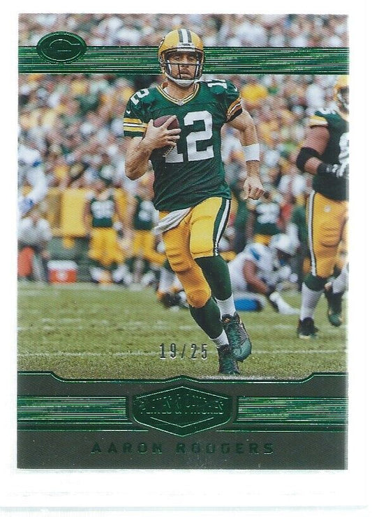 AARON RODGERS 2016 PLATES & PATCHES GREEN #D 19/25