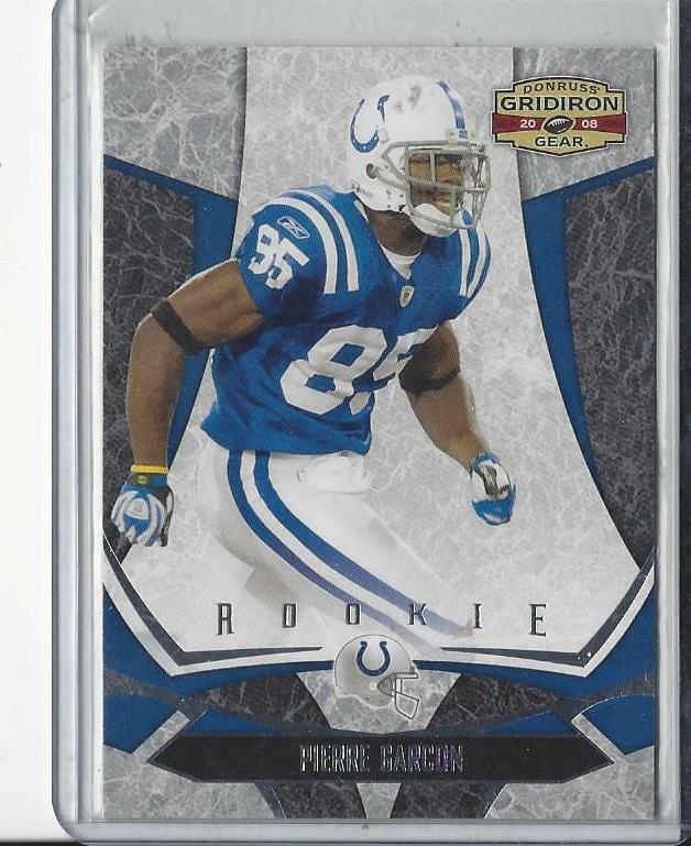 PIERRE GARCON 2008 DONRUSS GRIDIRON GEAR COLTS RETAIL ROOKIE RC #D 906/999