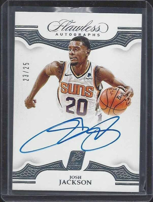 JOSH JACKSON 2018-19 PANINI FLAWLESS SILVER ON CARD AUTO #D 23/25