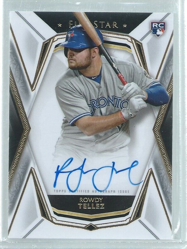 ROWDY TELLEZ 2019 TOPPS FIVE STAR ON CARD AUTO ROOKIE RC
