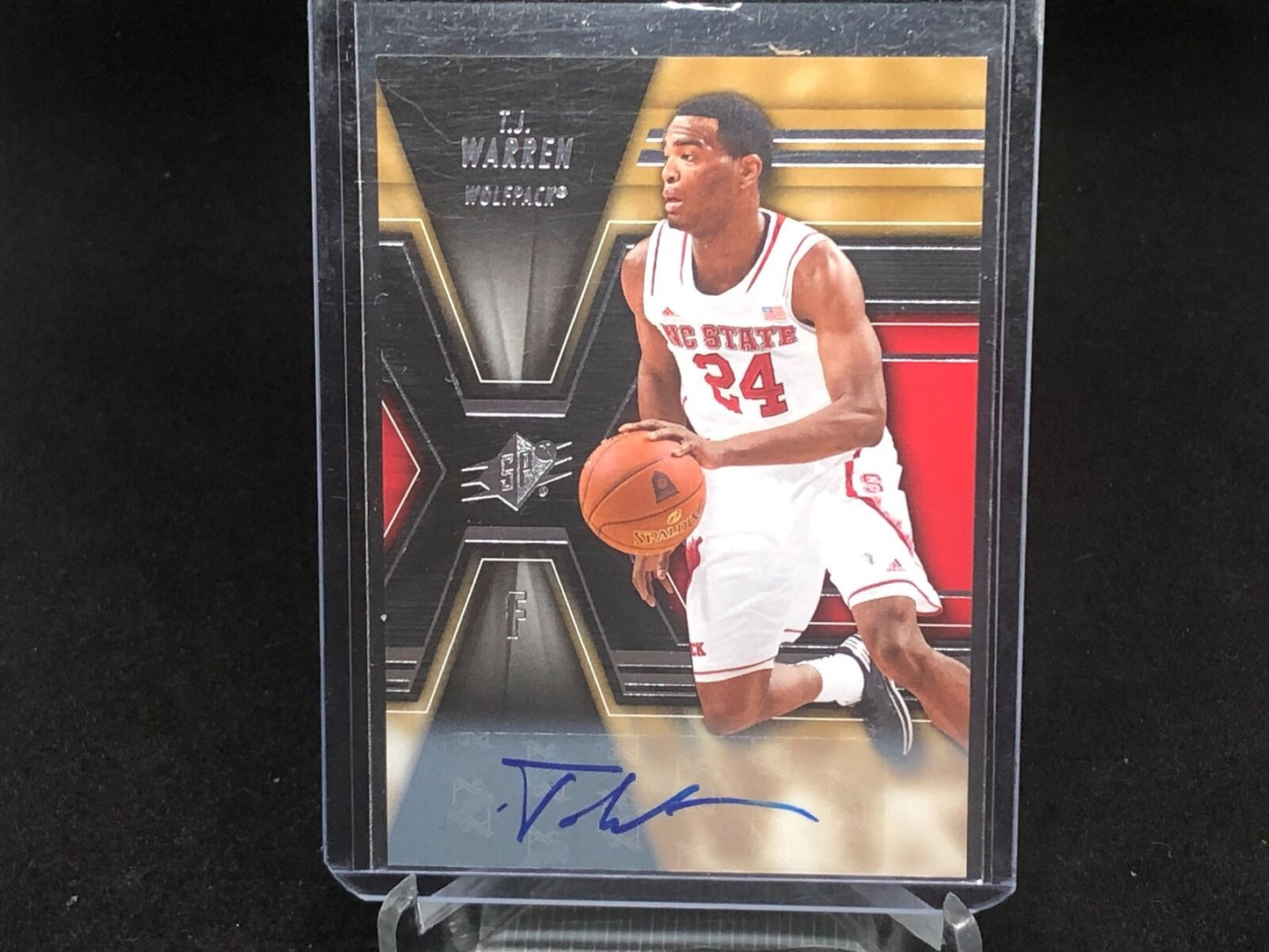 TJ WARREN 2014-15 UPPER DECK SPX AUTO RC # 67