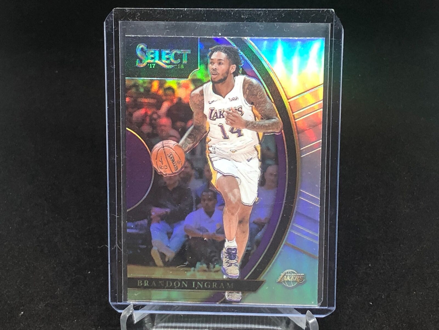 BRANDON INGRAM 2017-18 PANINI SELECT CONCOURSE SILVER PRIZM # 67