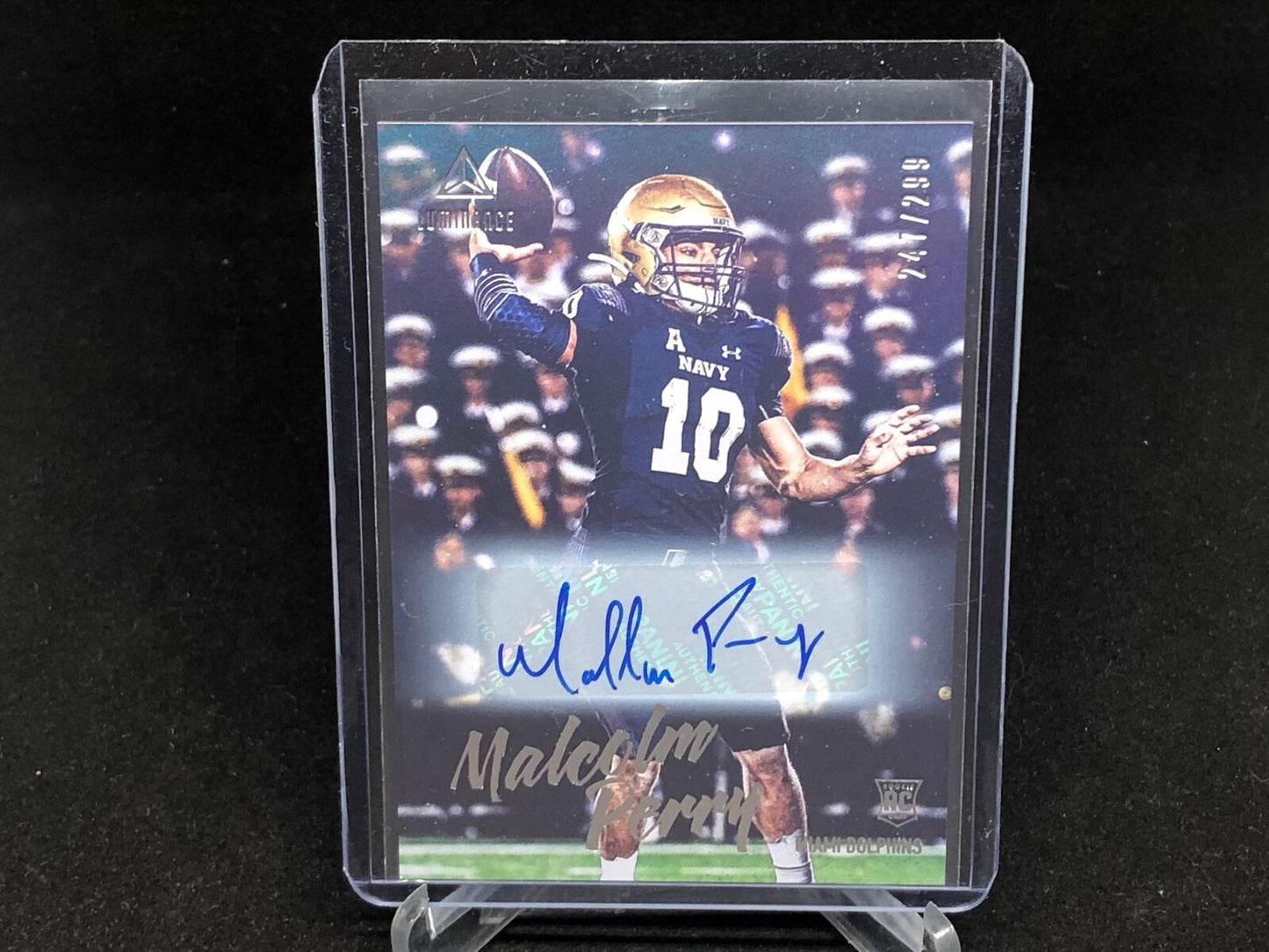 MALCOLM PERRY 2020 PANINI LUMINANCE AUTO RC #D 247/299