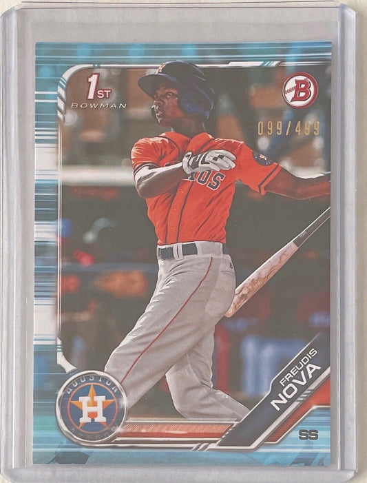 FREUDIS NOVA 2019 BOWMAN PAPER 1ST PROSPECT SKY BLUE #D 099/499