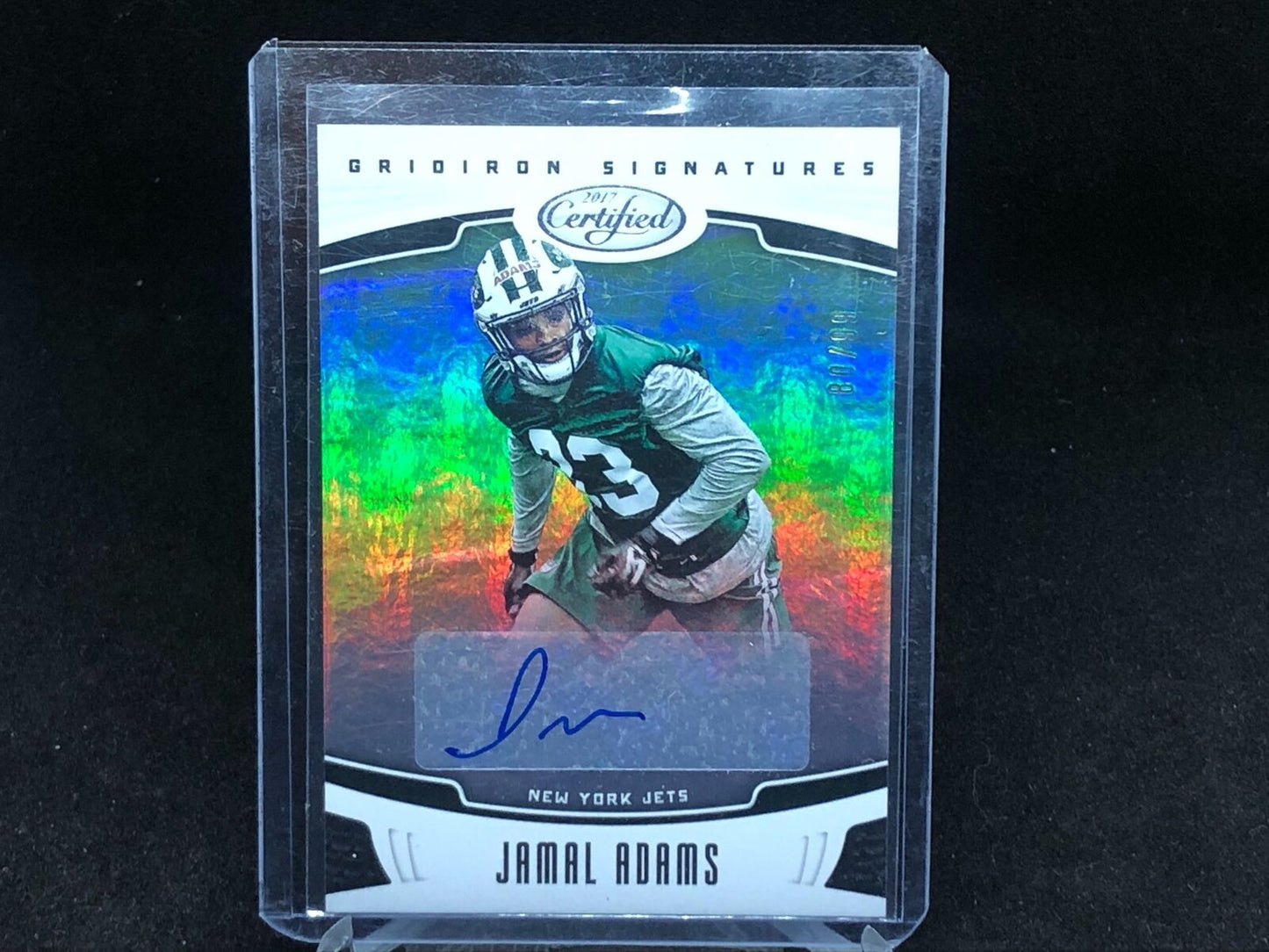 JAMAL ADAMS 2017 PANINI CERTIFIED GRIDIRON SIGNATURES AUTO RC #D 80/99