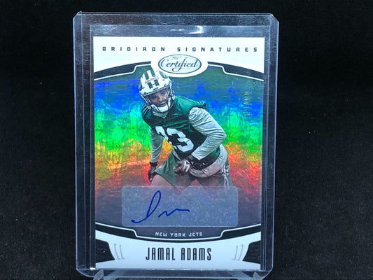 JAMAL ADAMS 2017 PANINI CERTIFIED GRIDIRON SIGNATURES AUTO RC #D 80/99