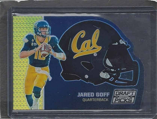 JARED GOFF 2016 PANINI PRIZM HELMETS PRIZMS DIE CUT ROOKIE RC #42