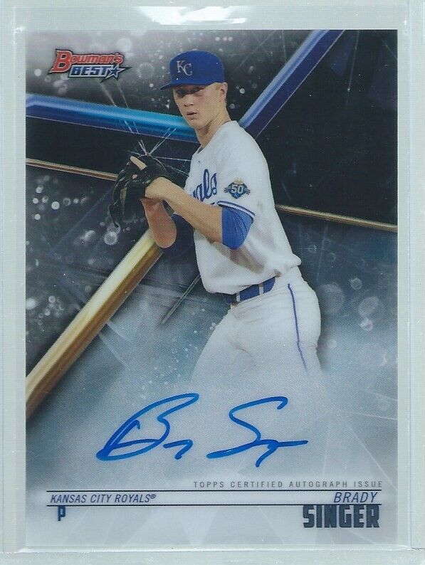 BRADY SINGER 2018 BOWMAN'S BEST ON CARD AUTO