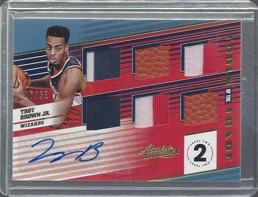 TROY BROWN JR 2018-19 ABSOLUTE TOOLS OF THE TRADE 6 PIECE PATCH AUTO RC #D 7/25