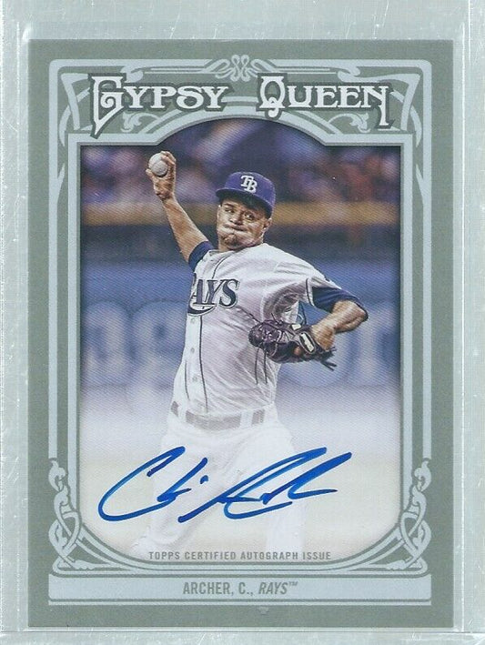 CHRIS ARCHER 2013 TOPPS GYPSY QUEEN ON CARD AUTO