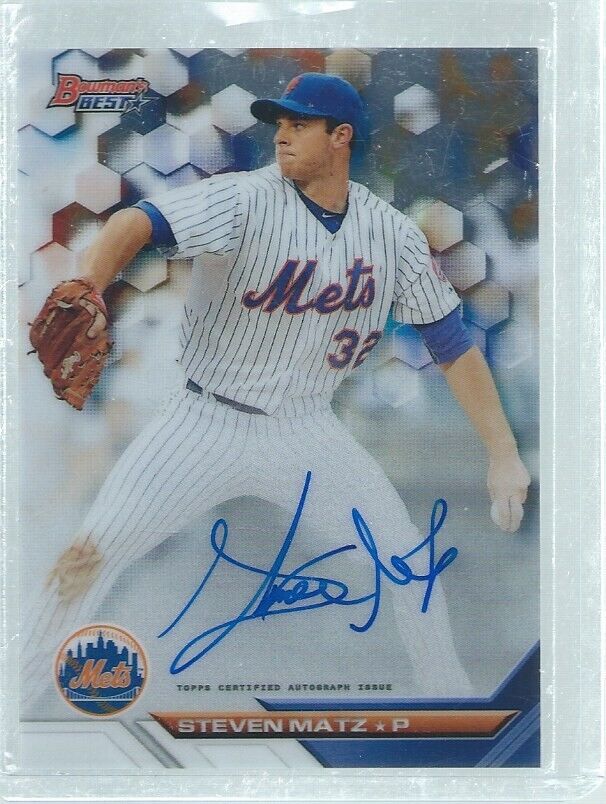 STEVEN MATZ 2016 BOWMAN'S BEST ON CARD AUTO