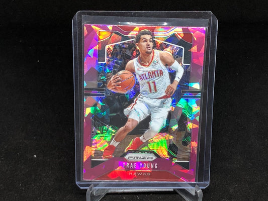 TRAE YOUNG 2019-20 PANINI PRIZM PINK CRACKED ICE PRIZM # 31