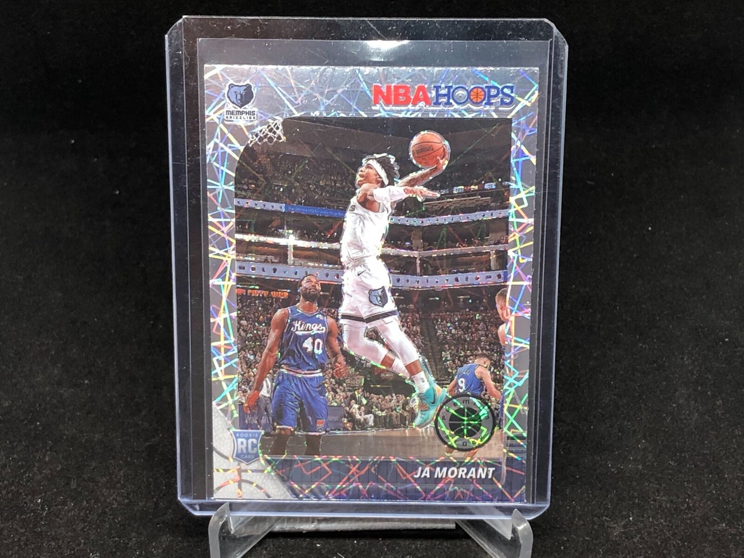 JA MORANT 2019-20 PANINI HOOPS PREMIUM STOCK SILVER LAZER PRIZM RC # 259