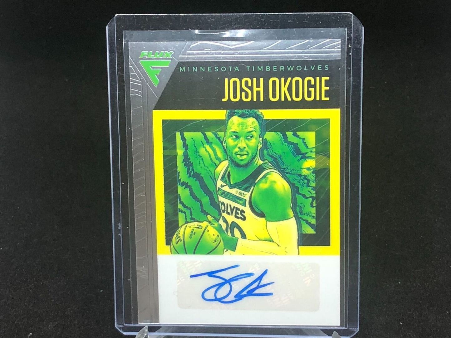 JOSH OKOGIE 2019-20 PANINI CHRONICLES FLUX SILVER AUTO #D 93/99