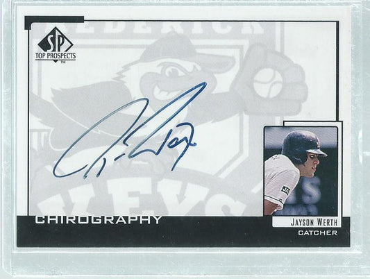 JAYSON WERTH 1999 UPPER DECK SP TOP PROSPECTS ON CARD AUTO PROSPECT