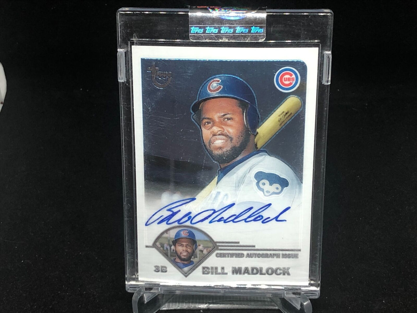 BILL MADLOCK 2003 TOPPS CHROME CUBS ON CARD AUTO