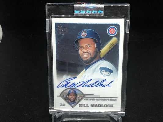 BILL MADLOCK 2003 TOPPS CHROME CUBS ON CARD AUTO