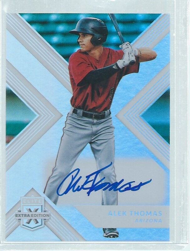 ALEK THOMAS 2018 ELITE EXTRA ON CARD AUTO PROSPECT #62